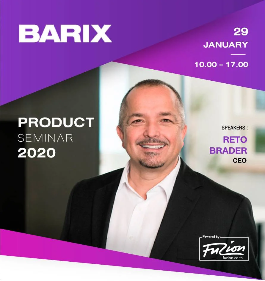 barix product seminar header Fuzion Far East