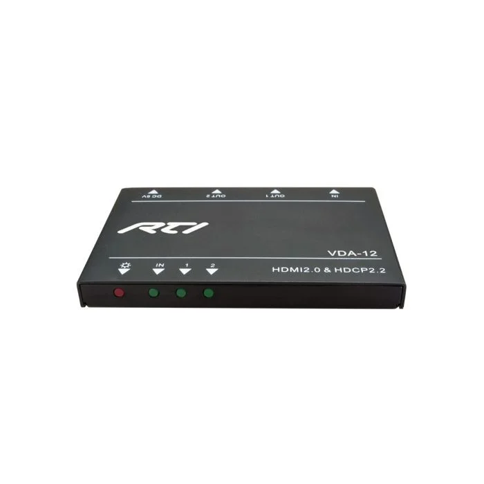 -Provides distribution of one video source to two displays / projectors simultaneously. -HDCP 2.2 compliant, supporting HDMI 2.0, backwards compatible with all previous HDMI standards. -Supports HDMI / DVI resolutions up to 4Kx2K@60Hz 4:4:4. -Up to 10m cable length for 4K resolution when using 24 AWG HDMI cables. -Auto-detect of input resolution. -Built-in EDID management adjusts output resolution to fit all connected displays. -LEDs indicate connection and HDCP compliance status.