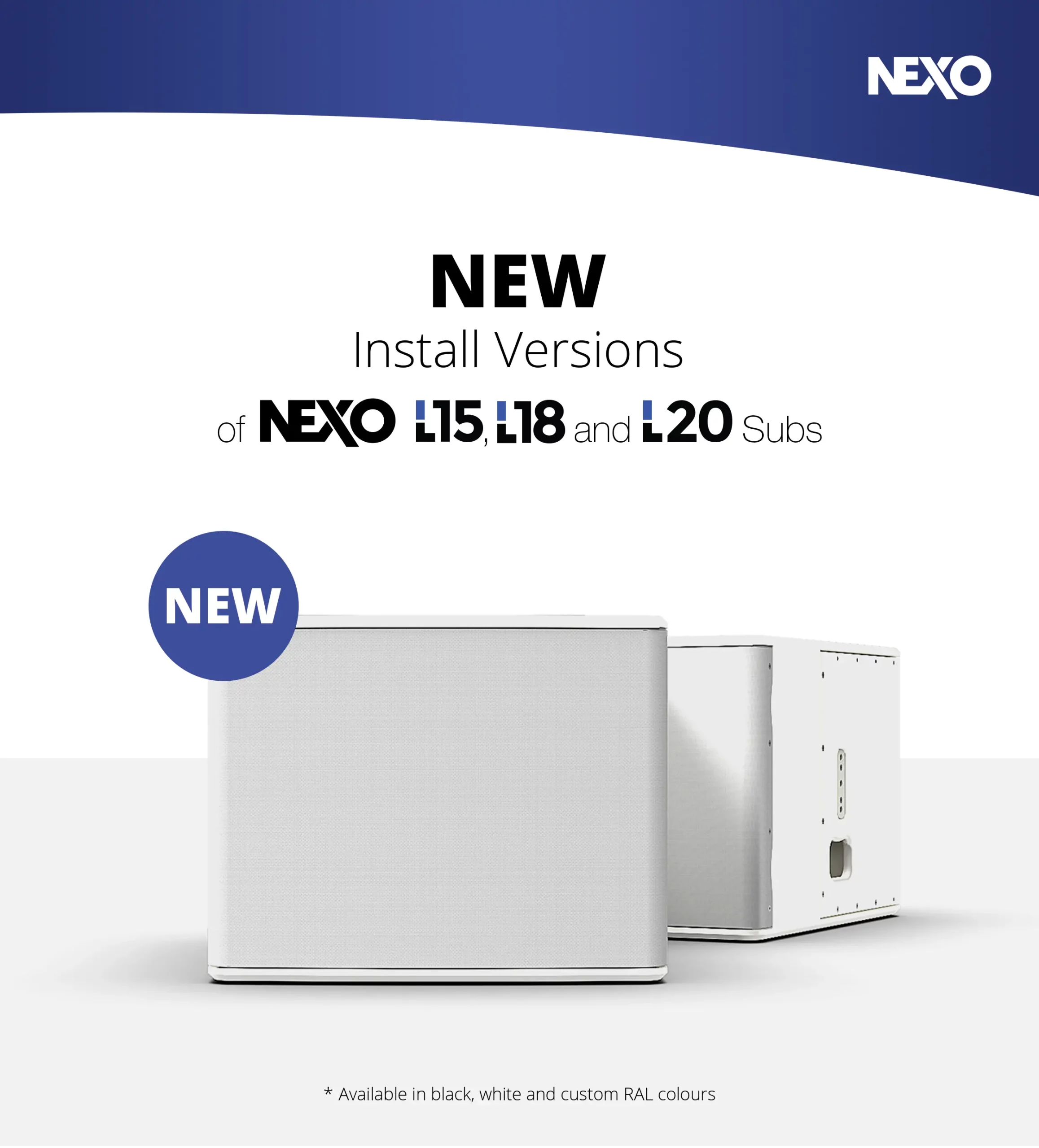 New Install Versions of NExo L15, L18 and L20