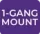 1 gang mount
